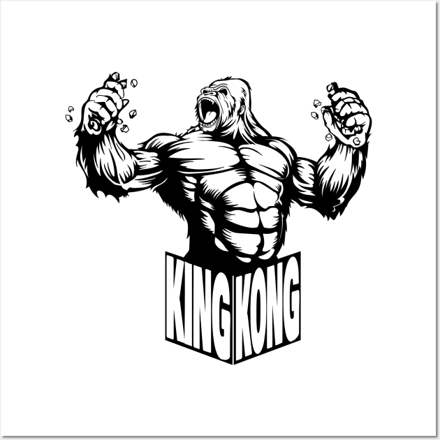 team Kong Wall Art by PaperHead